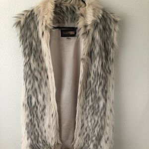 Faux fur vest